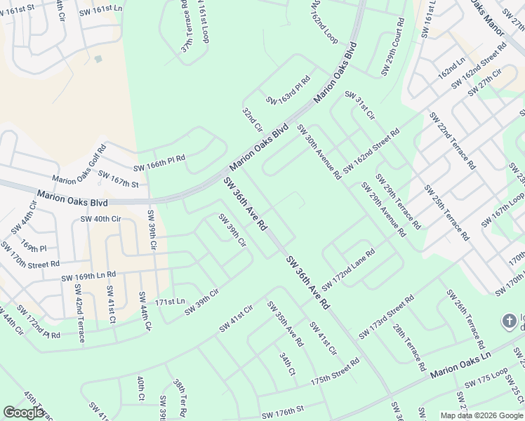 map of restaurants, bars, coffee shops, grocery stores, and more near 168th St in Ocala
