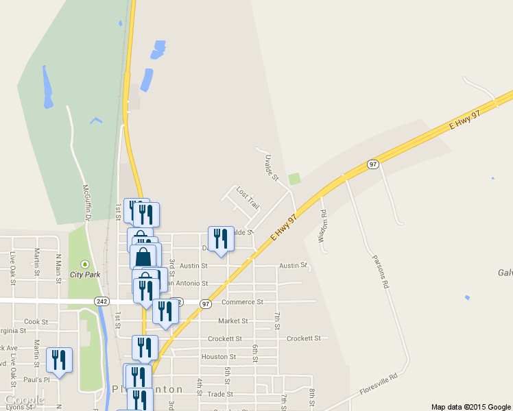 map of restaurants, bars, coffee shops, grocery stores, and more near 1839 Lost Trail in Pleasanton