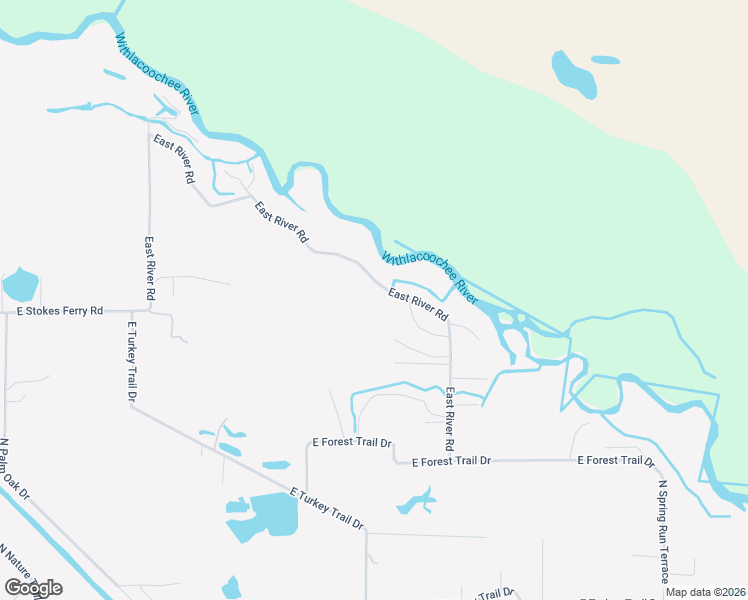map of restaurants, bars, coffee shops, grocery stores, and more near 6252 East River Road in Hernando