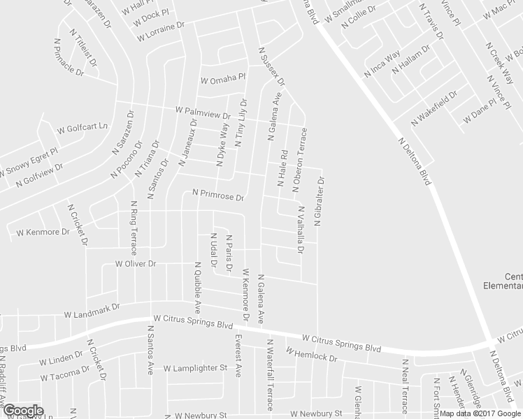 map of restaurants, bars, coffee shops, grocery stores, and more near 7853 North Galena Avenue in Citrus Springs