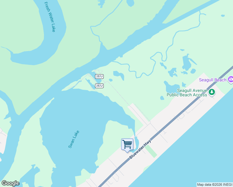 map of restaurants, bars, coffee shops, grocery stores, and more near 635 Bay Avenue in Freeport