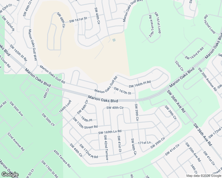 map of restaurants, bars, coffee shops, grocery stores, and more near 16770 41st Terrace in Ocala