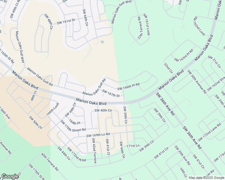 map of restaurants, bars, coffee shops, grocery stores, and more near 4120 Southwest 167th Street in Ocala