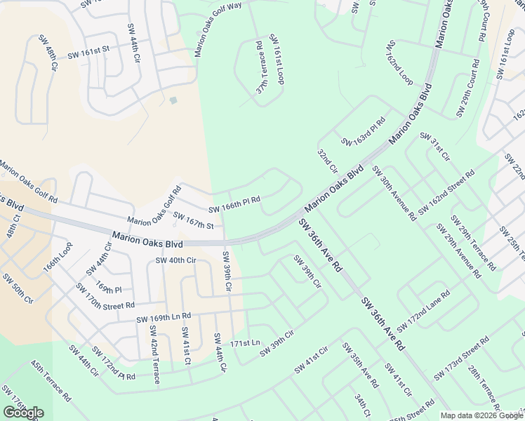 map of restaurants, bars, coffee shops, grocery stores, and more near 604 Marion Oaks Golf Road in Ocala