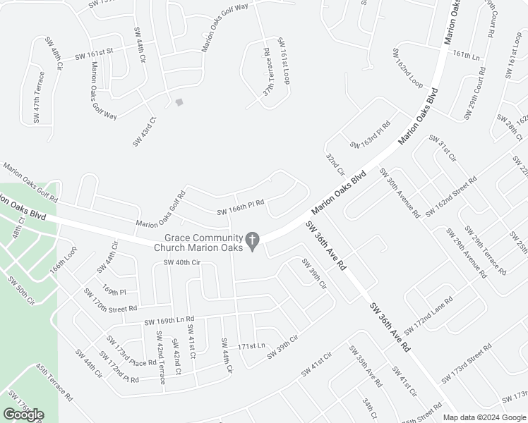 map of restaurants, bars, coffee shops, grocery stores, and more near 607 Marion Oaks Golf Road in Ocala