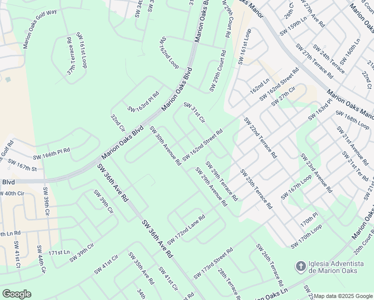 map of restaurants, bars, coffee shops, grocery stores, and more near 3132 Southwest 162nd Street Road in Ocala