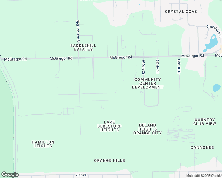 map of restaurants, bars, coffee shops, grocery stores, and more near 890 Stardust Way in DeLand
