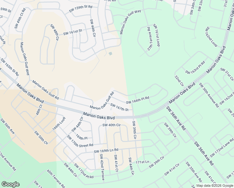 map of restaurants, bars, coffee shops, grocery stores, and more near 380 Marion Oaks Golf Road in Ocala