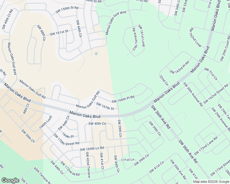 map of restaurants, bars, coffee shops, grocery stores, and more near 380 Marion Oaks Golf Rd in Ocala