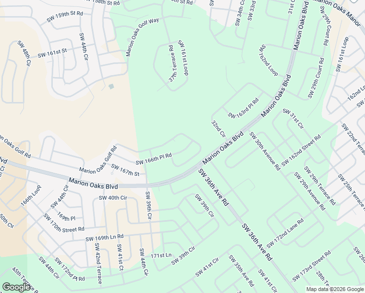 map of restaurants, bars, coffee shops, grocery stores, and more near 604 Marion Oaks Golf Road in Ocala