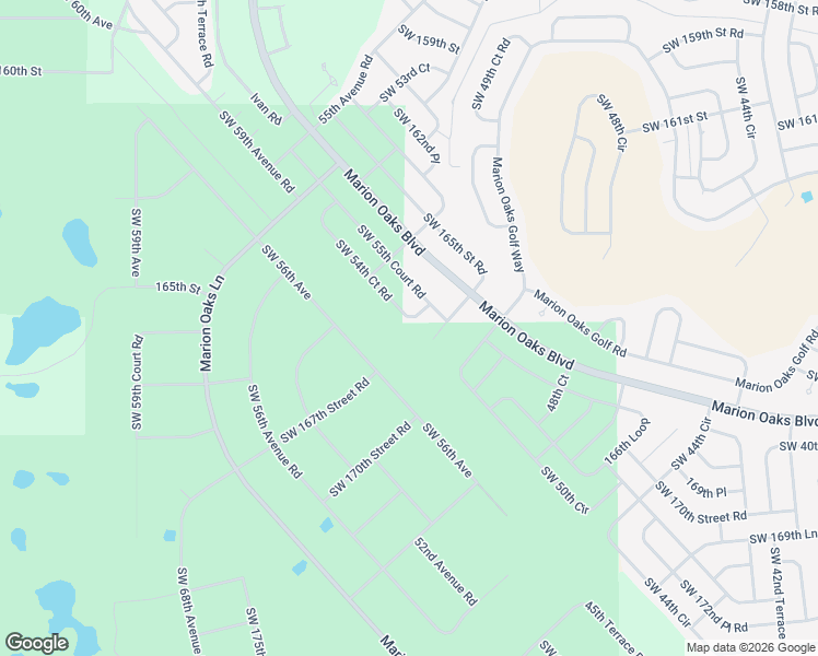 map of restaurants, bars, coffee shops, grocery stores, and more near 5199 Southwest 165th Place in Ocala