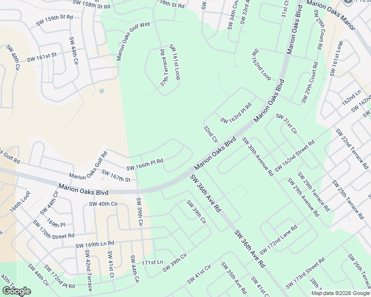 map of restaurants, bars, coffee shops, grocery stores, and more near 501 Marion Oaks Golf Road in Ocala