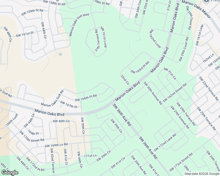 map of restaurants, bars, coffee shops, grocery stores, and more near 501 Marion Oaks Golf Road in Ocala