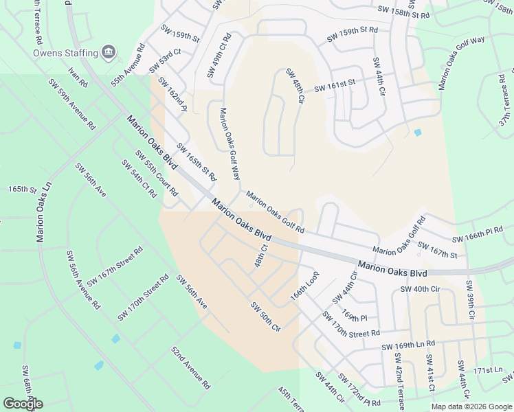 map of restaurants, bars, coffee shops, grocery stores, and more near 137 Marion Oaks Golf Road in Ocala