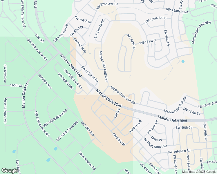 map of restaurants, bars, coffee shops, grocery stores, and more near 112 Marion Oaks Golf Way in Ocala