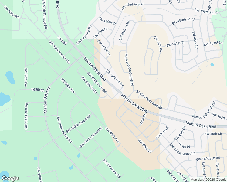 map of restaurants, bars, coffee shops, grocery stores, and more near 601 Marion Oaks Boulevard in Ocala