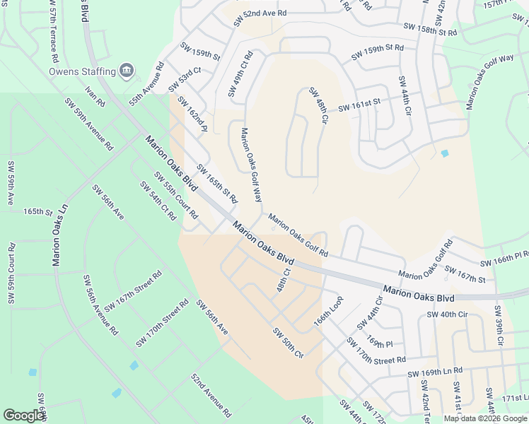 map of restaurants, bars, coffee shops, grocery stores, and more near 112 Marion Oaks Golf Way in Ocala