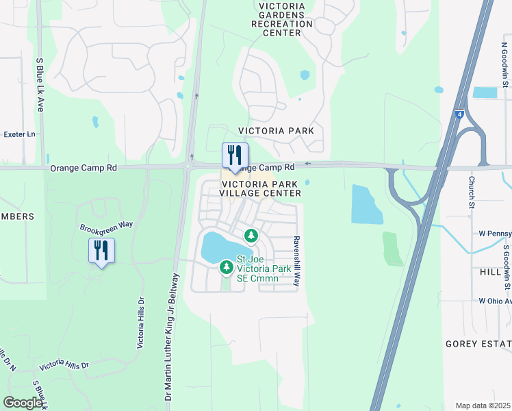 map of restaurants, bars, coffee shops, grocery stores, and more near 200 Woodhouse Lane in DeLand