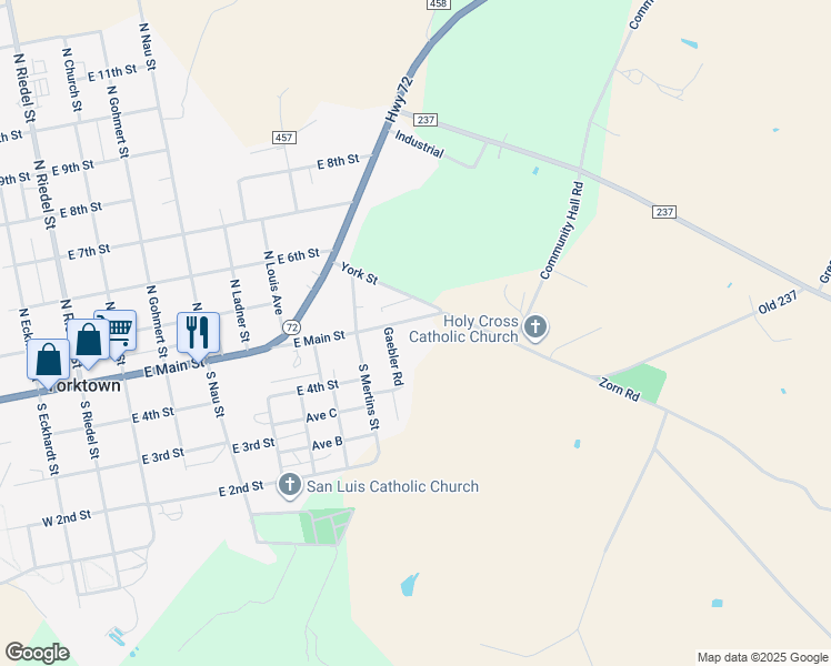 1158 East Main Street, Yorktown TX Walk Score