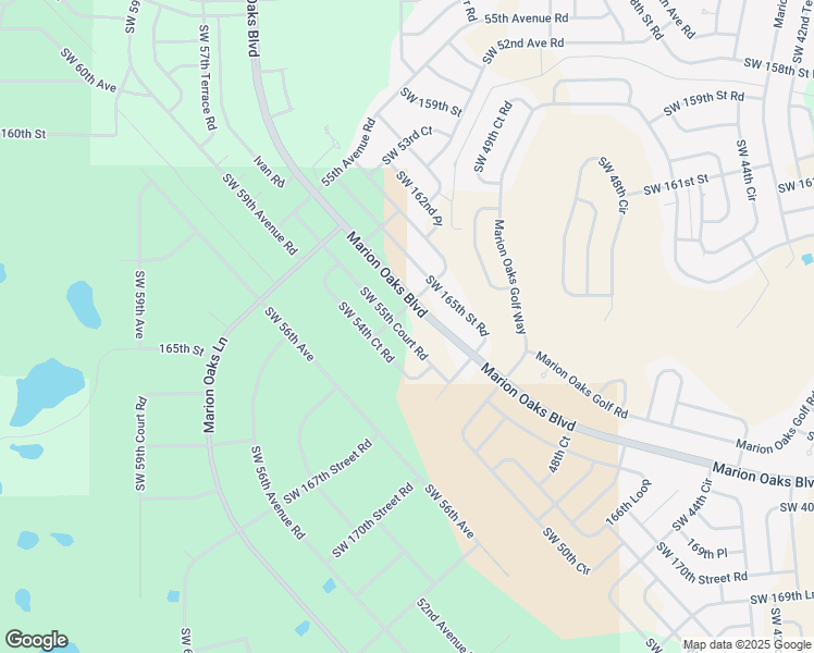 map of restaurants, bars, coffee shops, grocery stores, and more near 16451 Southwest 55th Court Road in Ocala