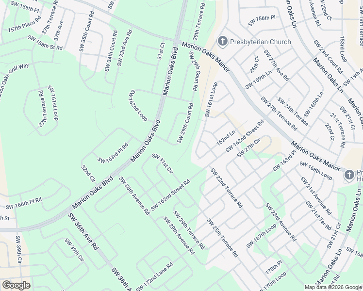 map of restaurants, bars, coffee shops, grocery stores, and more near 16165-16299 SW 29th Court Rd in Ocala