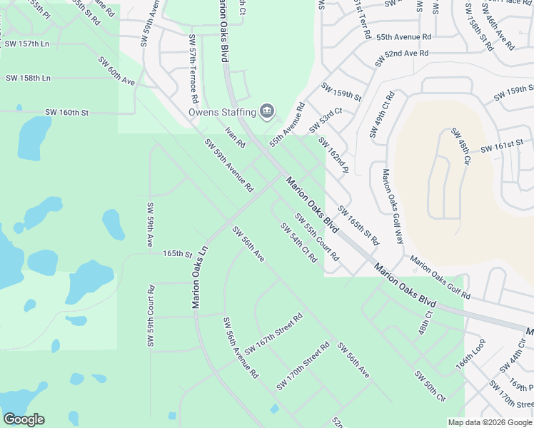 map of restaurants, bars, coffee shops, grocery stores, and more near 931 Marion Oaks Lane in Ocala