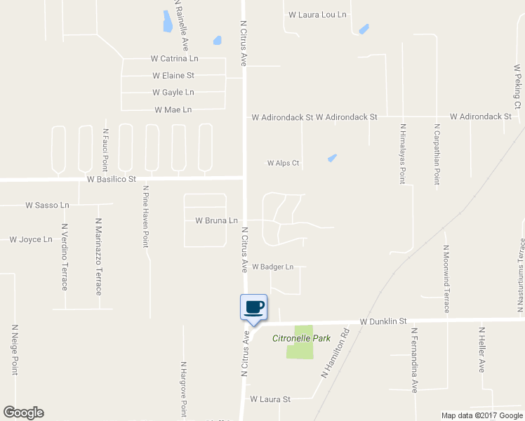 map of restaurants, bars, coffee shops, grocery stores, and more near 7925 West Fostoria Drive in Dunnellon