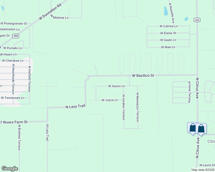 map of restaurants, bars, coffee shops, grocery stores, and more near 8836 West Sasso Lane in Crystal River