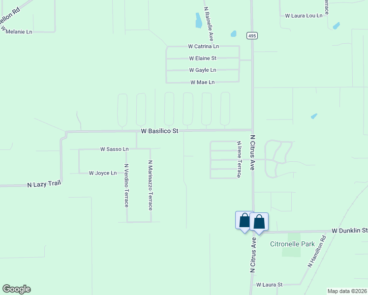 map of restaurants, bars, coffee shops, grocery stores, and more near 8405-8473 North Pine Haven Point in Crystal River