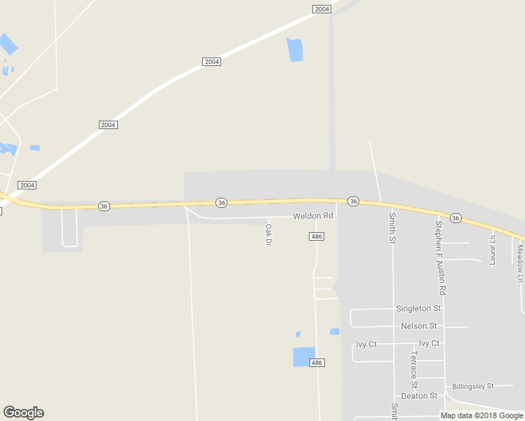 map of restaurants, bars, coffee shops, grocery stores, and more near 10003 Texas 36 in Freeport