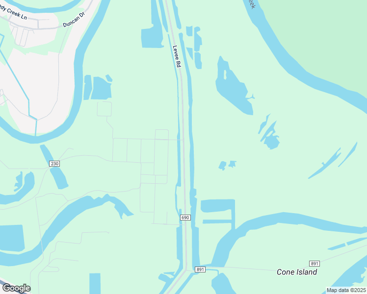 map of restaurants, bars, coffee shops, grocery stores, and more near County Road 690 in Freeport