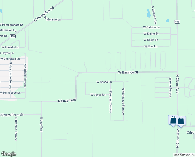 map of restaurants, bars, coffee shops, grocery stores, and more near 8836 West Sasso Lane in Crystal River