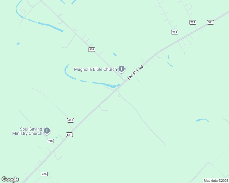 map of restaurants, bars, coffee shops, grocery stores, and more near 8900 Farm to Market Road 521 in Brazoria