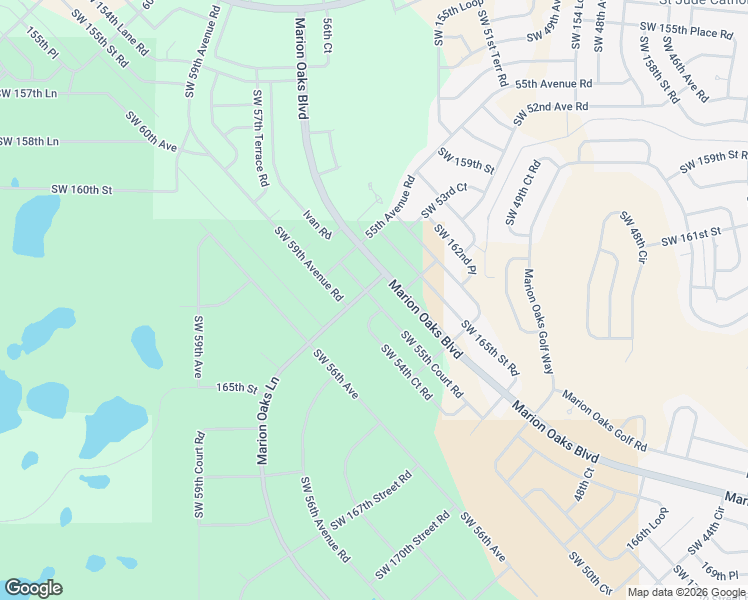 map of restaurants, bars, coffee shops, grocery stores, and more near 645 Marion Oaks Boulevard in Ocala