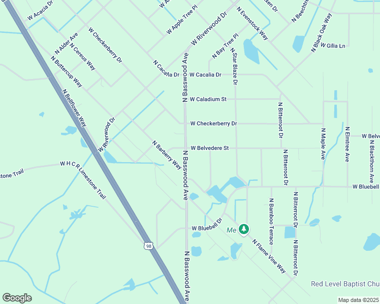 map of restaurants, bars, coffee shops, grocery stores, and more near 12045 West Belvedere Street in Crystal River