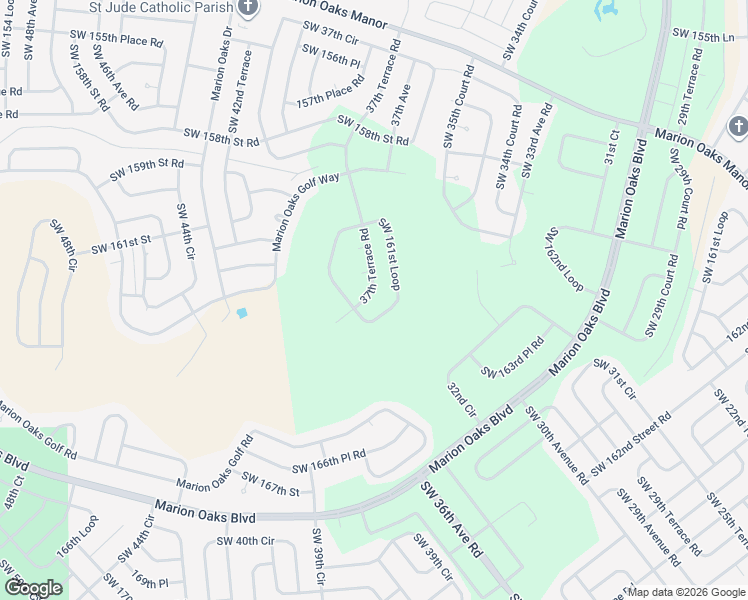 map of restaurants, bars, coffee shops, grocery stores, and more near 3817 Southwest 161st Loop in Ocala