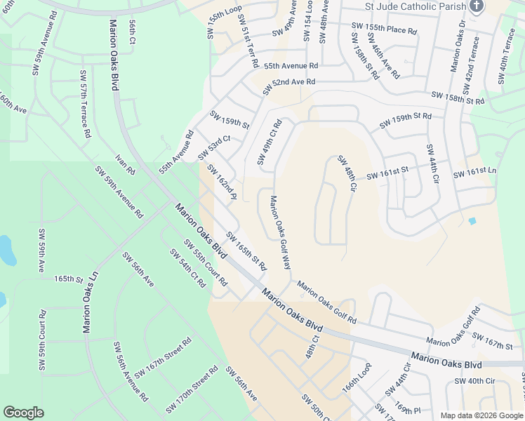 map of restaurants, bars, coffee shops, grocery stores, and more near 168 Marion Oaks Golf Way in Ocala