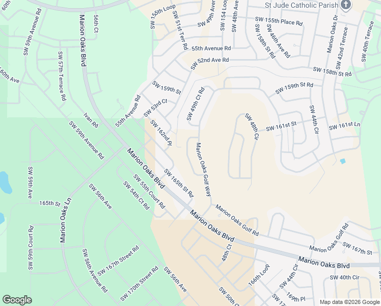 map of restaurants, bars, coffee shops, grocery stores, and more near 168 Marion Oaks Golf Way in Ocala