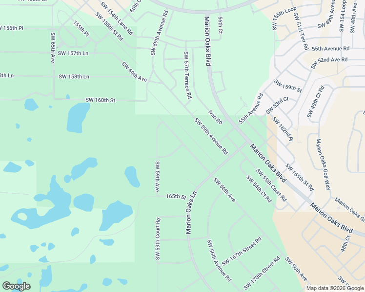 map of restaurants, bars, coffee shops, grocery stores, and more near 5825 163rd Street Road in Ocala