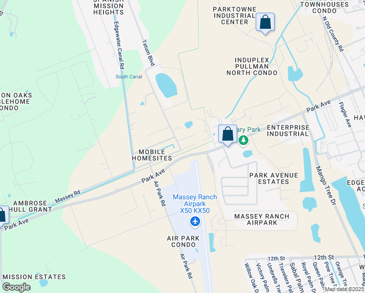 map of restaurants, bars, coffee shops, grocery stores, and more near 1089 Massey Road in New Smyrna Beach
