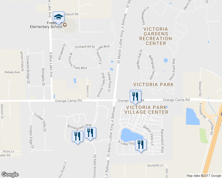map of restaurants, bars, coffee shops, grocery stores, and more near 239 Laurel Point Court in DeLand