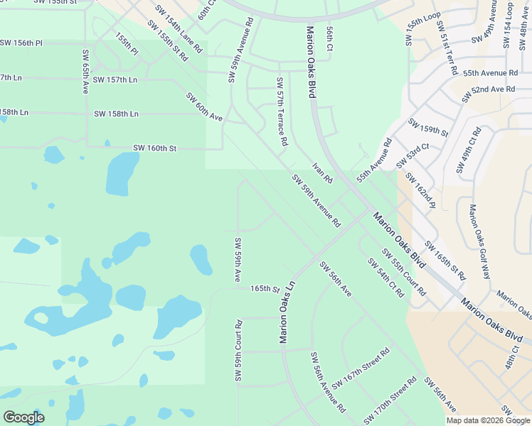 map of restaurants, bars, coffee shops, grocery stores, and more near 5825 163rd Street Road in Ocala