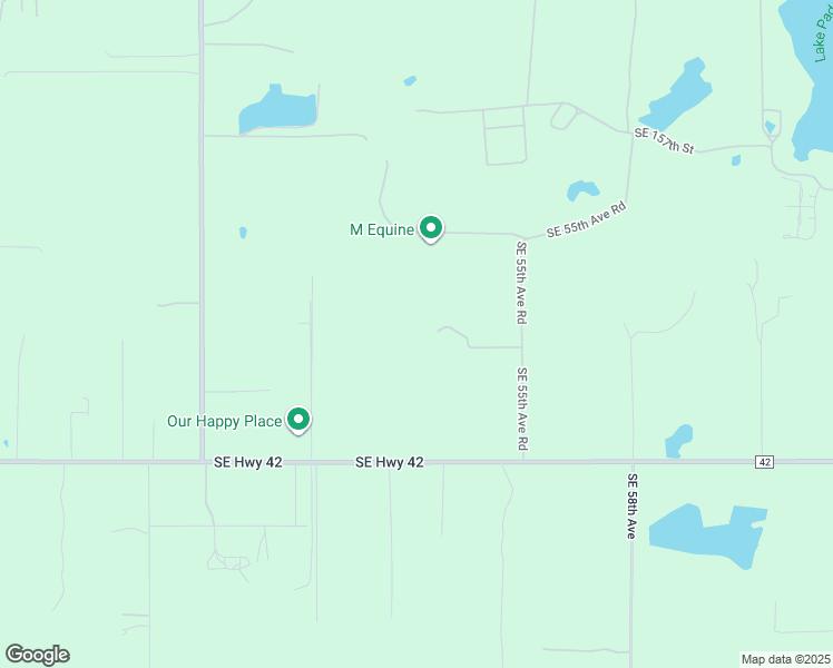 map of restaurants, bars, coffee shops, grocery stores, and more near 5224 Southeast 165th Street in Summerfield