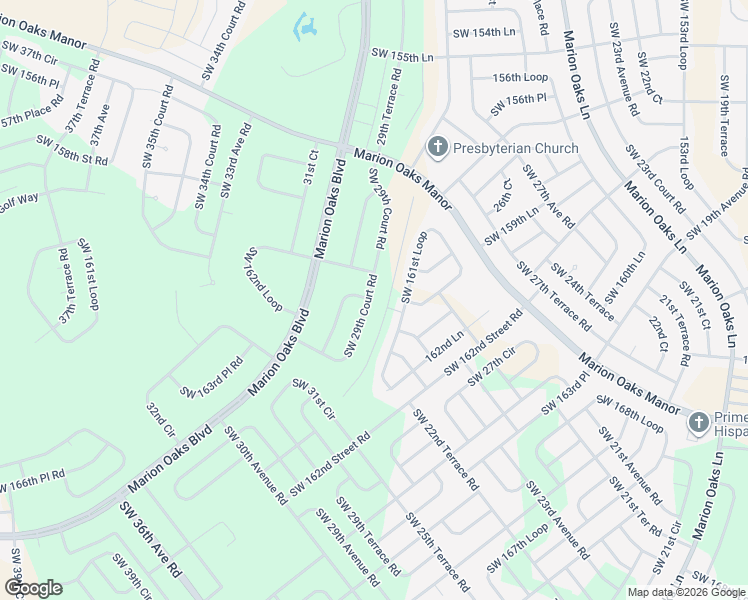 map of restaurants, bars, coffee shops, grocery stores, and more near 16241 Southwest 29th Court Road in Ocala