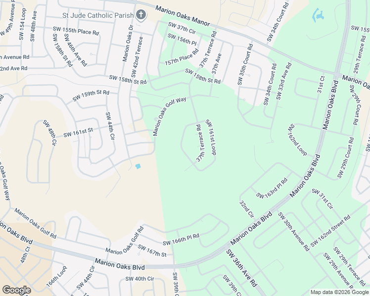 map of restaurants, bars, coffee shops, grocery stores, and more near Southwest 38th Court Road in Ocala