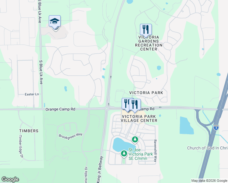 map of restaurants, bars, coffee shops, grocery stores, and more near 225 Laurel Point Court in DeLand