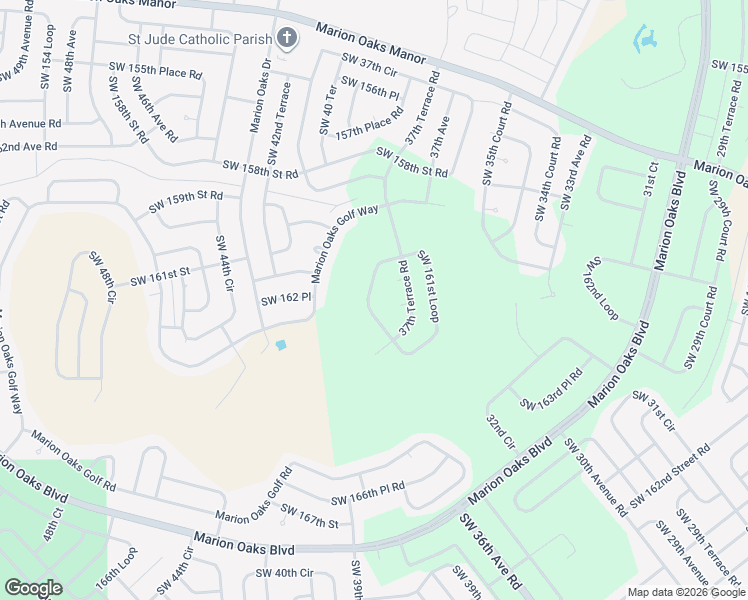 map of restaurants, bars, coffee shops, grocery stores, and more near Southwest 38th Court Road in Ocala