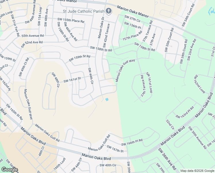 map of restaurants, bars, coffee shops, grocery stores, and more near 4249 Southwest 162nd Place in Ocala