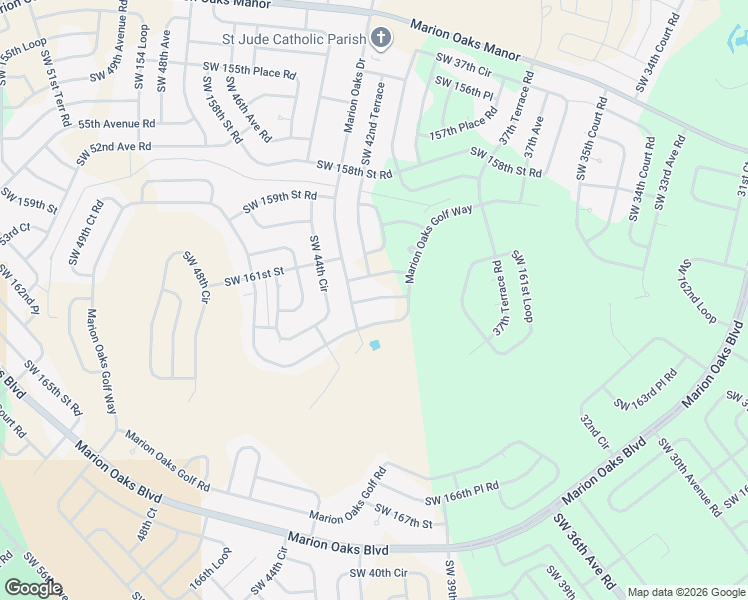 map of restaurants, bars, coffee shops, grocery stores, and more near 4249 Southwest 162nd Place in Ocala
