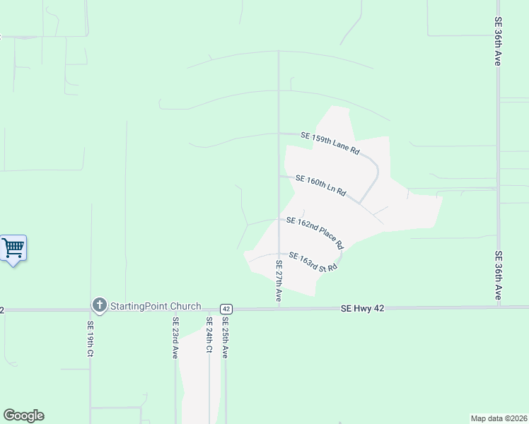 map of restaurants, bars, coffee shops, grocery stores, and more near 2645 Southeast 162nd Place Road in Summerfield